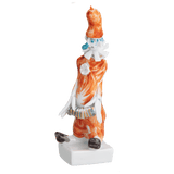 Clown mit Zieharmonika, Bunt und gold staffiert-, 7 cm | Meissen Miniaturfiguren-Edition