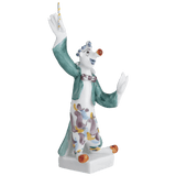 Clownskapelle Clown als Dirigent, Bunt staffiert, 10 cm | Meissen Miniaturfiguren-Edition