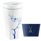 Coffee to go Becher Blue Orchid, H 17 cm, mit Manschette | Meissen Coffee to go Collection - Nova