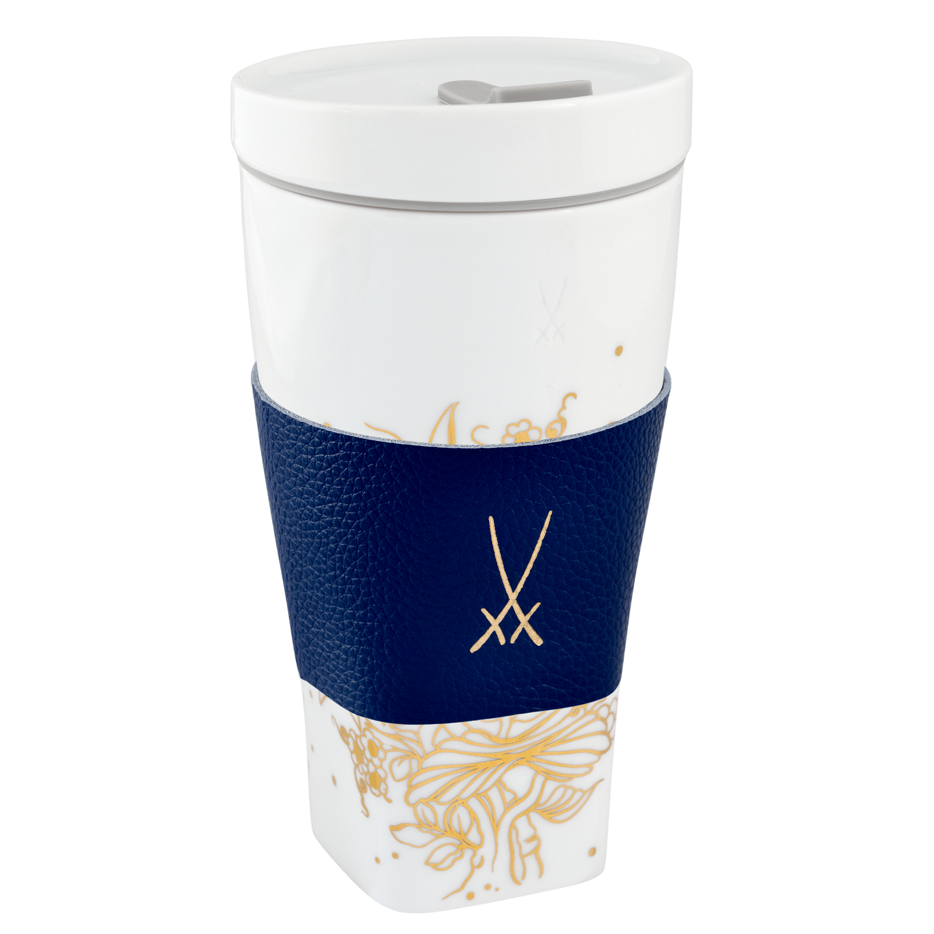 Coffee to go Becher Golden Onion Style H 17 cm | Meissen Coffee to go Collection - Nova vs-79b604-46m01 - Meissen Weimar