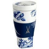 Coffee to go Becher mit Manschette, Affe und Faultier, V 0,35 l | Meissen Coffee to go Collection - Nova
