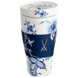 Coffee to go Becher mit Manschette, Zwiebelmuster, V 0,35 l | Meissen Coffee to go Collection - Nova