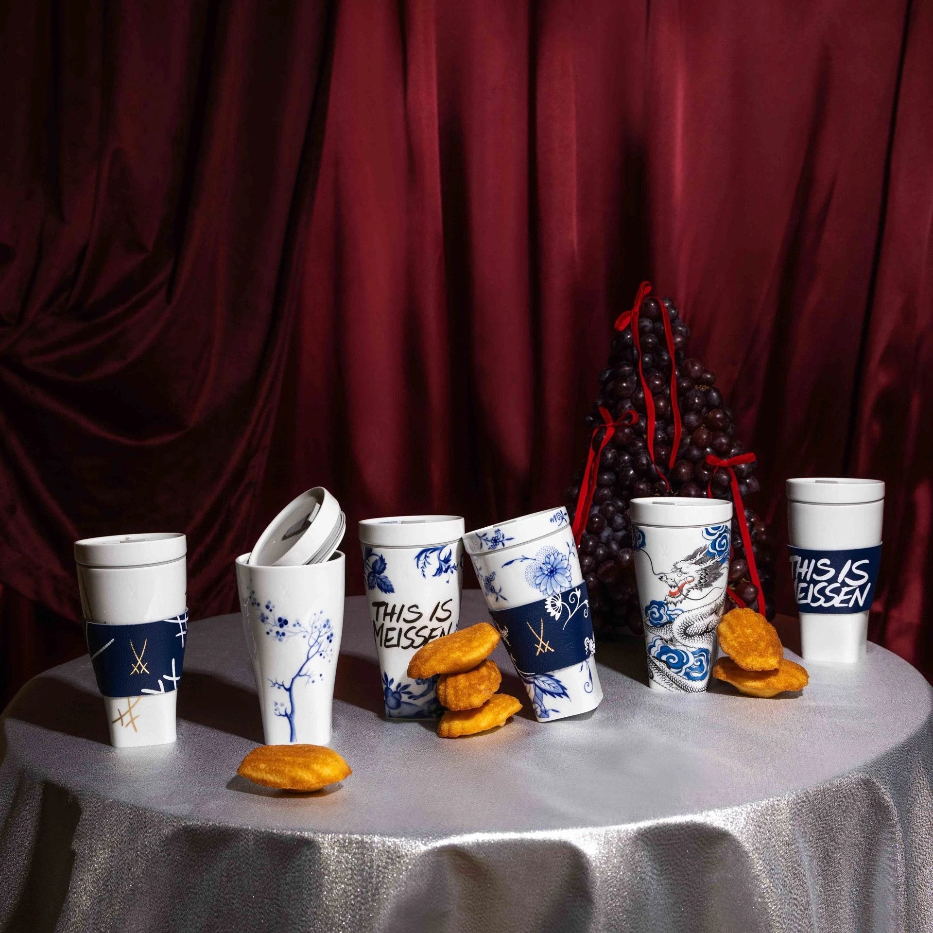 Coffee to go Becher Weiß V 0,35 l mit Monogramm | Meissen Coffee to go Collection - Nova vs-97b204-46m02 - Meissen Weimar