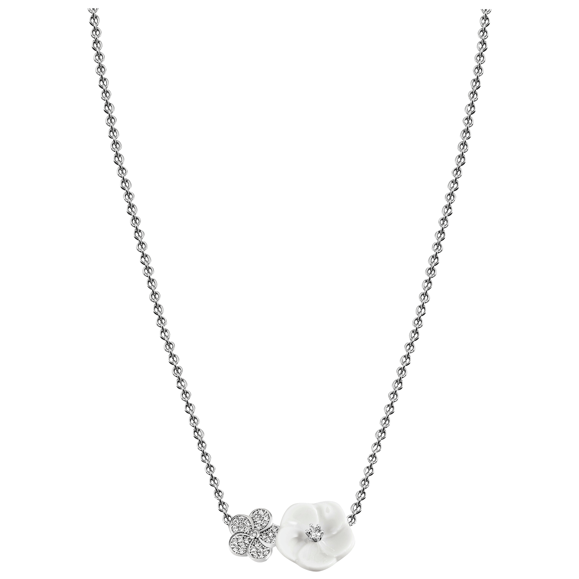 Collier Blossom Pavé, 45 cm | Meissen Royal Blossom Collection mpj20bl275c45 - Meissen Weimar