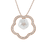 Collier Roségold mit Schneeballblüte, 45 cm | Meissen Royal Blossom Collection