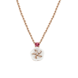 Collier, Turmalin Rosa, 45 cm | Meissen Royal Blossom Collection