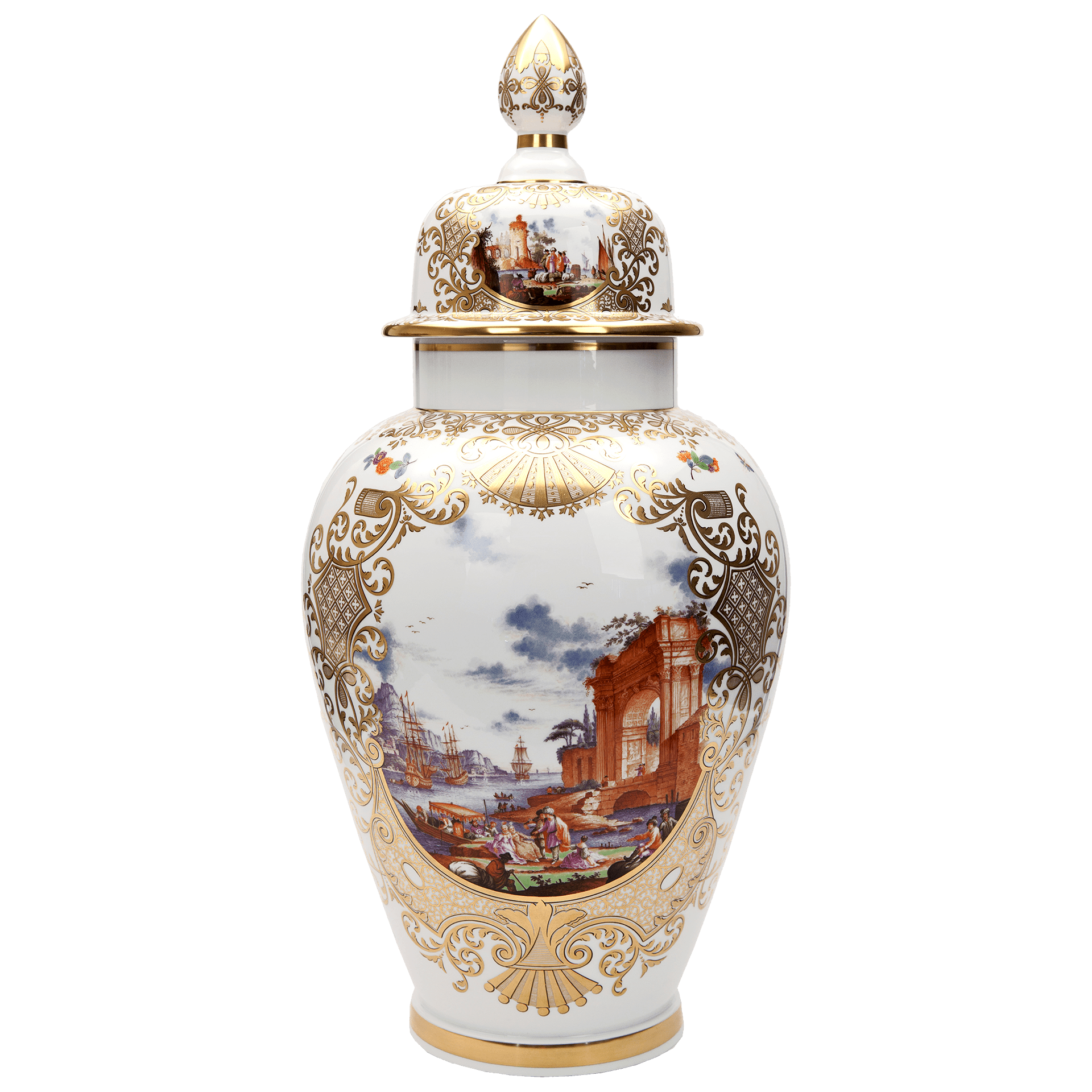 Deckelvase Exklusiv - Kollektion H 64 cm | Meissen Exklusiv - Kollektion 29a180 - 51116 - Meissen Weimar