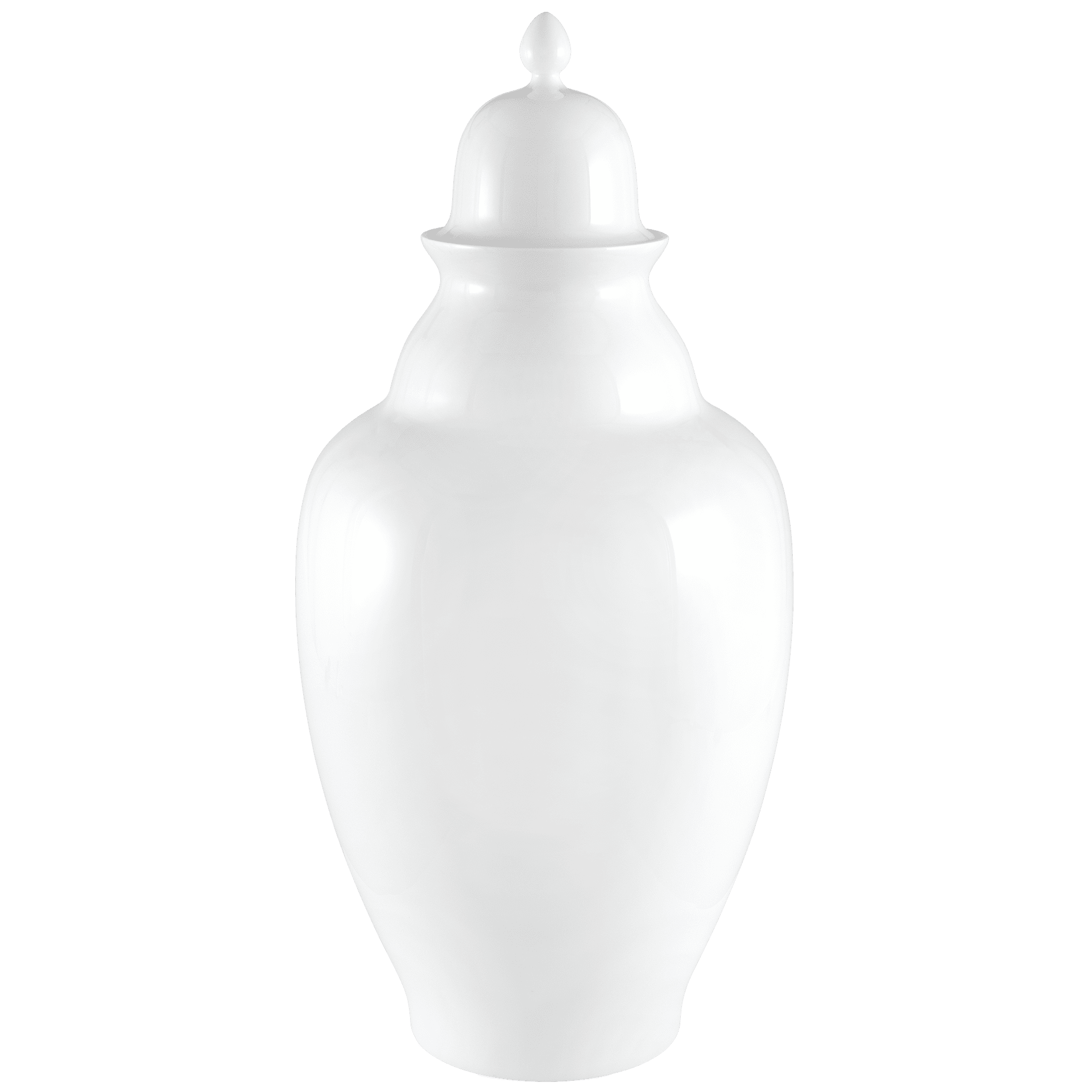 Deckelvase Weiß H 63 cm | Meissen Kollektion Markenzeichen 000001-51350 - Meissen Weimar