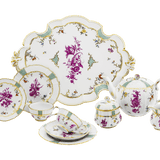 Dejeuner Purpur-Blumenmalerei, limitiert, Gewicht 3700 g | Meissen Limitierte Meisterwerke