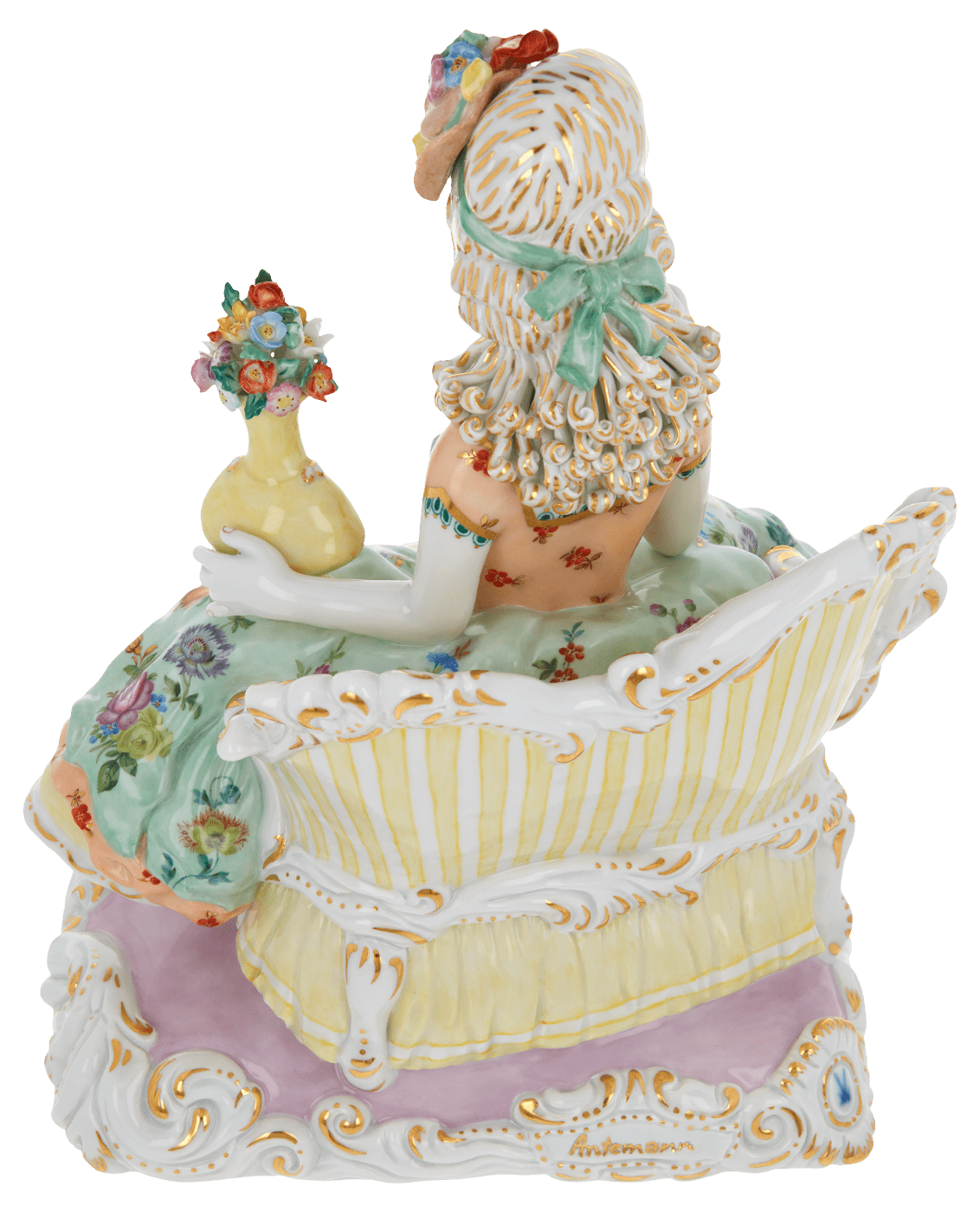 Designer - Skulptur Flora, Mehrfarbig, H 26 cm | Meissen Figuren Individuell 65c028 - 73697 - Meissen Weimar