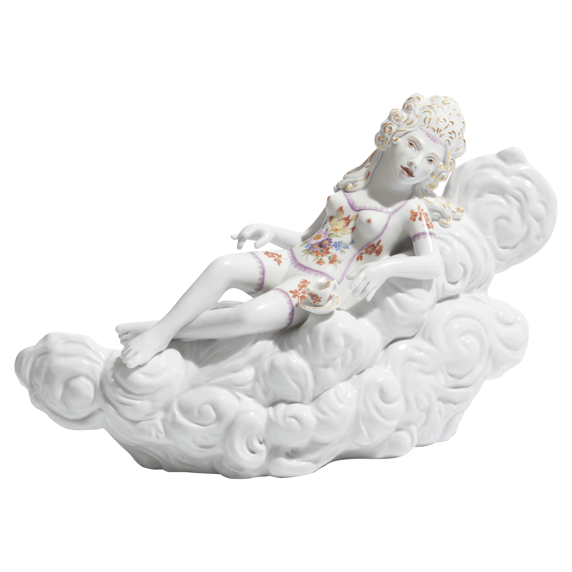 Designer - Skulptur, Handbemalt, H 16,5 cm | Meissen Figuren Individuell 65c028 - 73729 - Meissen Weimar