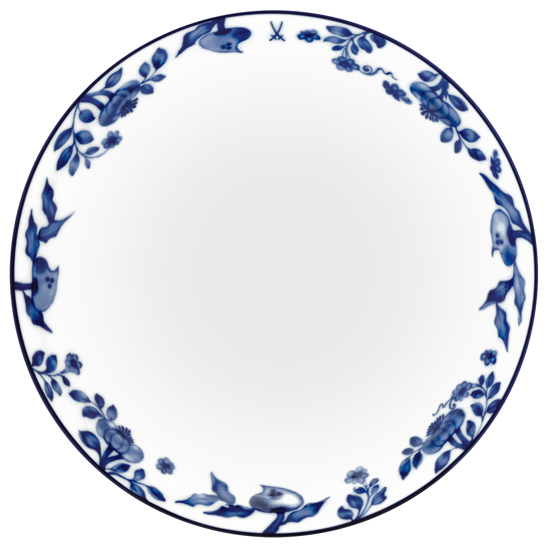 Dessertschale Weiß Ø 18 cm | Meissen No. 41 Noble Blue 79b500-54069 - Meissen Weimar