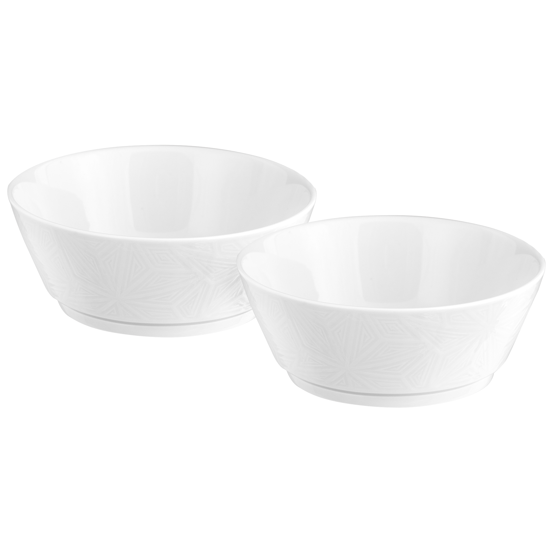 Dessertschalen - Set, Weiß, Ø 14,5 cm, 2 - tlg. | Meissen Vitruv Graphic 000001 - c4509 - Meissen Weimar