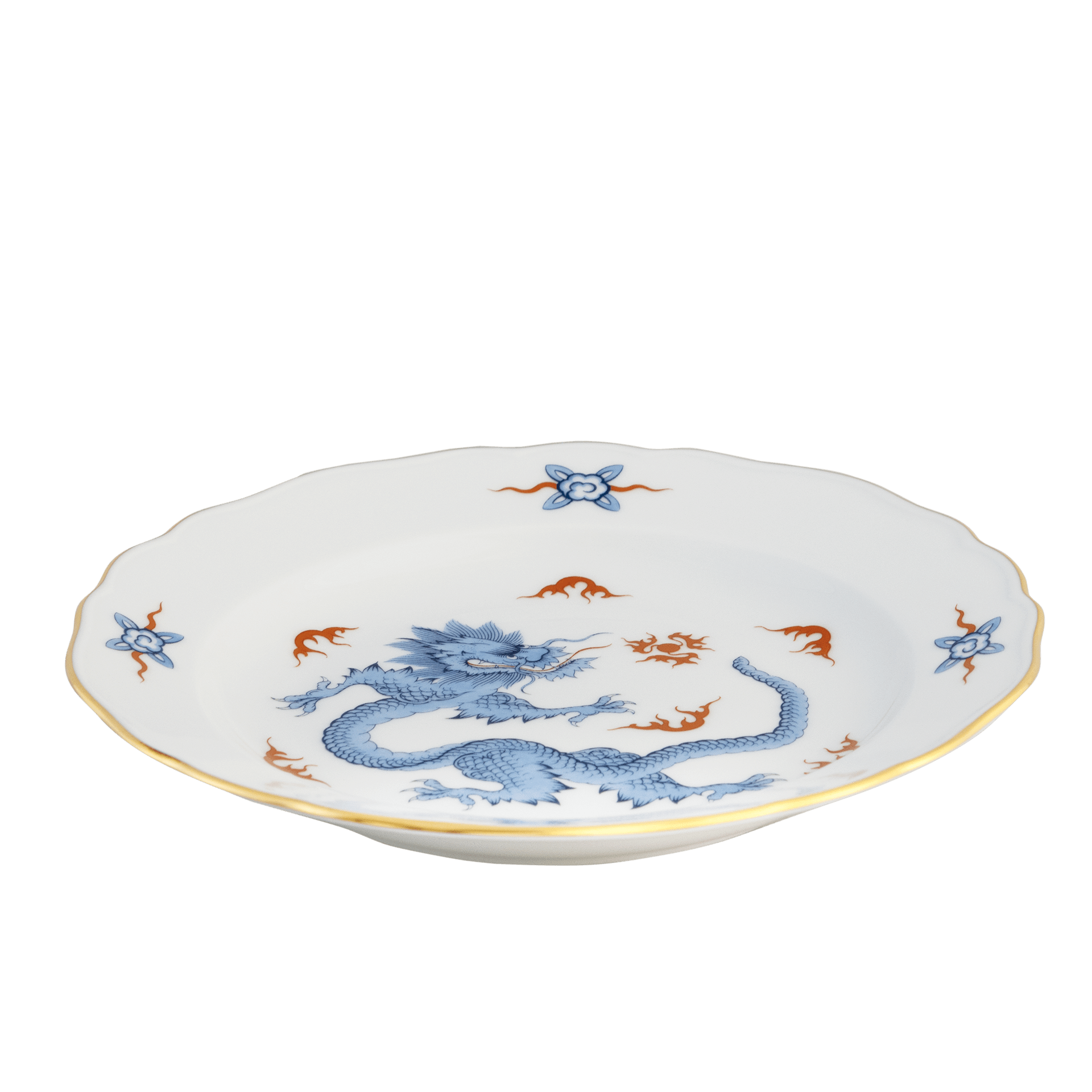 Dessertteller Ming Drache Ø 18 cm | Meissen Neuer Ausschnitt 33d210-00501 - Meissen Weimar