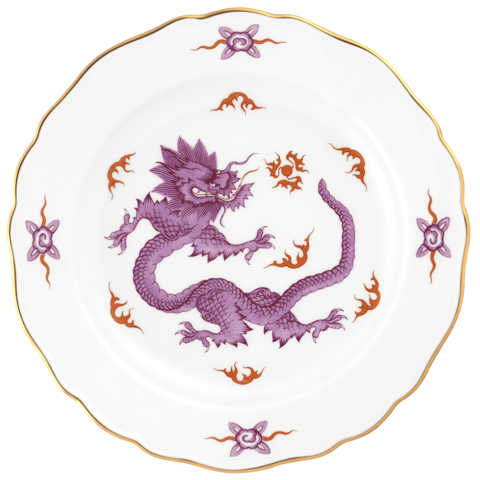 Dessertteller Ming Drache Ø 18 cm | Meissen Neuer Ausschnitt 33d410-00501 - Meissen Weimar