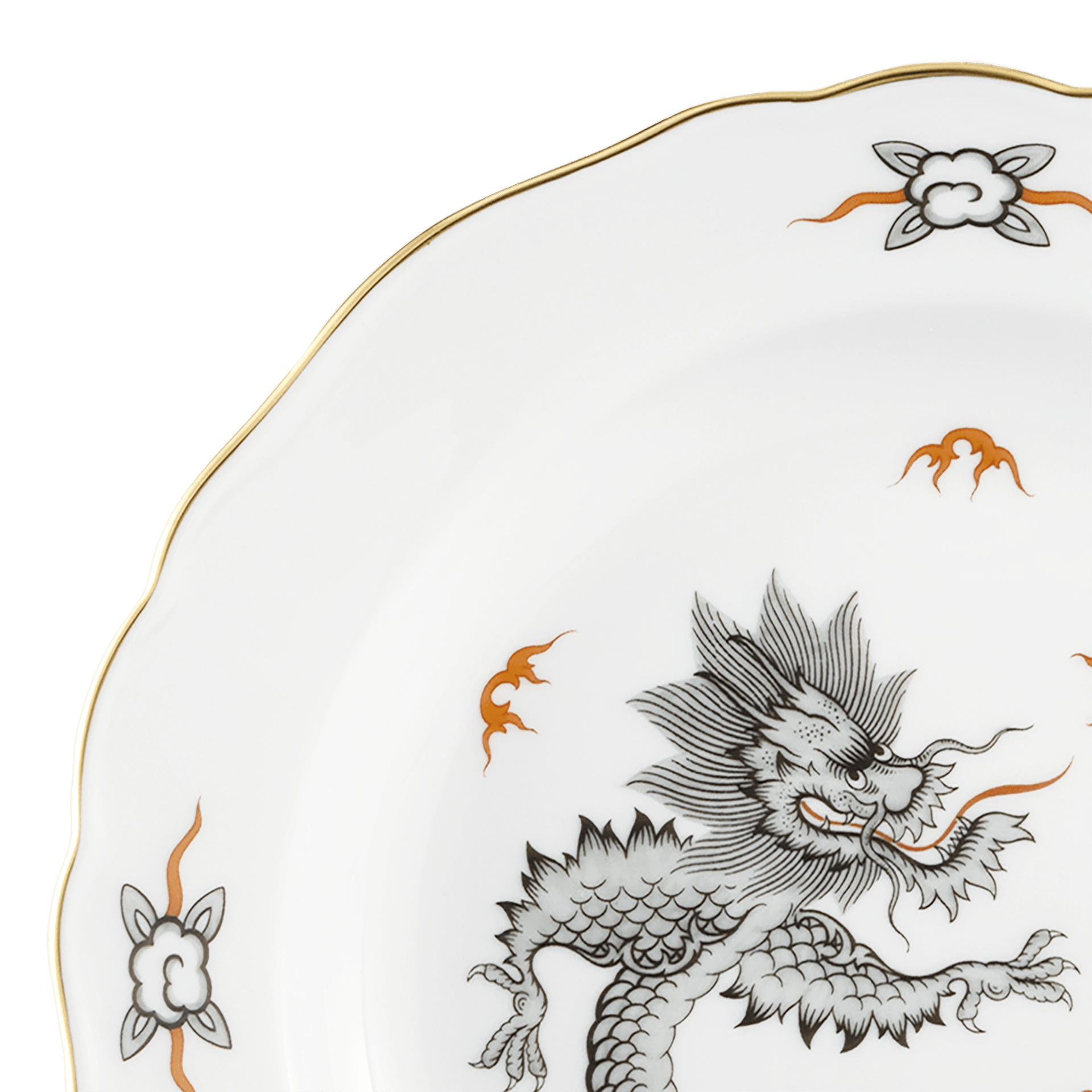 Dessertteller Ming Drache Ø 18 cm | Meissen Neuer Ausschnitt 33d010-00501 - Meissen Weimar