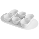 Dipschalen Set, Weiß, L 32 cm, 7-teilig | Meissen Vitruv