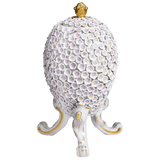 Dose auf Füßen Schneeballblüten, Weiß, H 16,5 cm | Meissen Exklusiv-Kollektion
