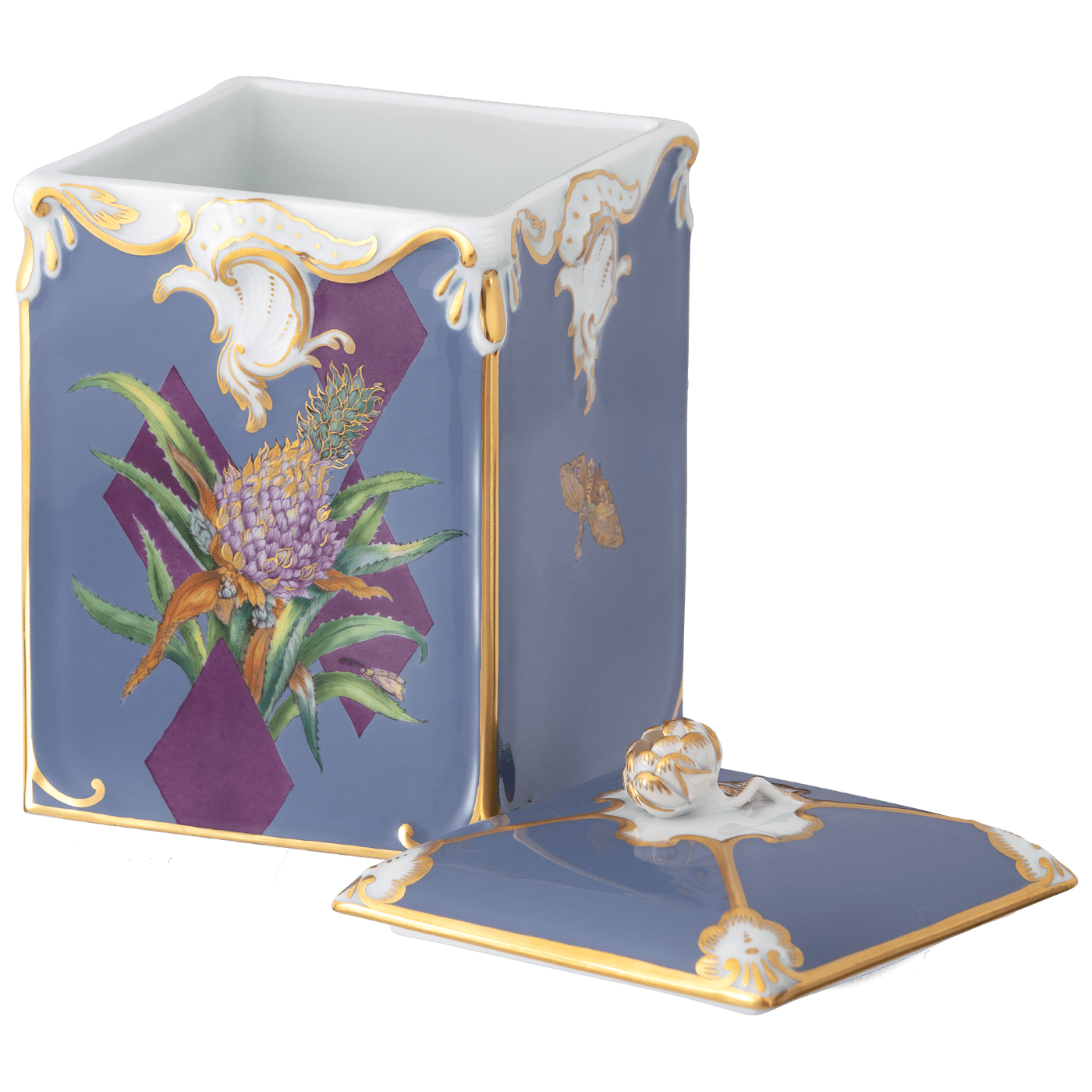 Dose Exotische Früchte, Limitiert, H 23,5 cm | Meissen Limitierte Meisterwerke 20a984 - 52866 - Meissen Weimar