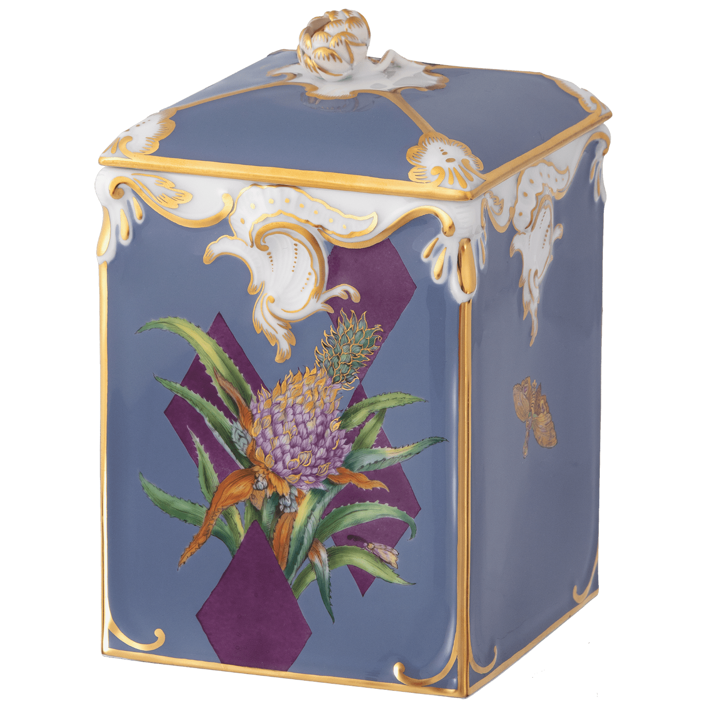 Dose Exotische Früchte, Limitiert, H 23,5 cm | Meissen Limitierte Meisterwerke 20a984 - 52866 - Meissen Weimar