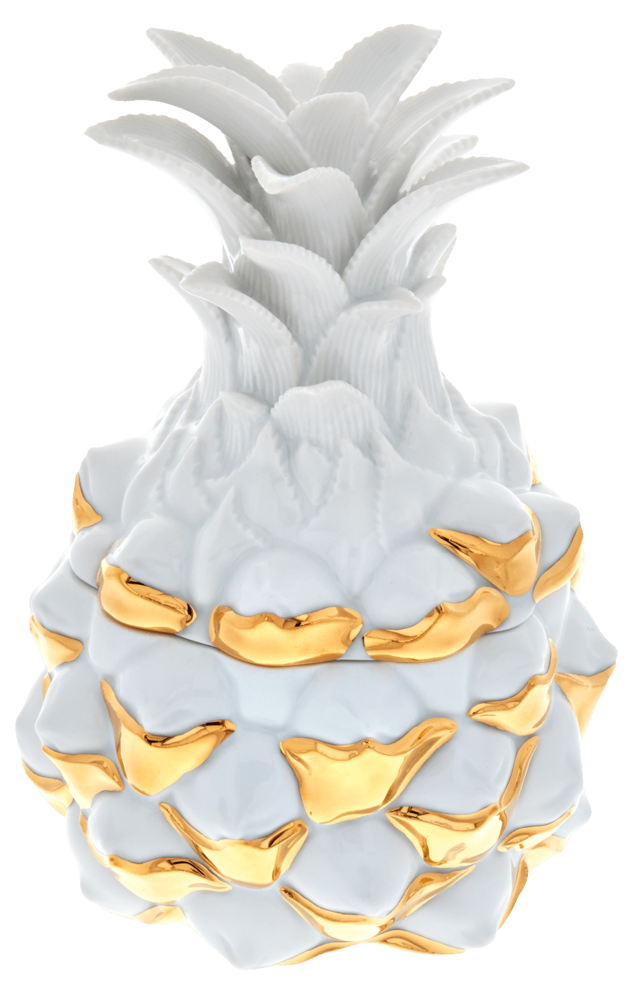 Dose, Glanzgold, H 15 cm | Meissen Dosen Kollektion "Orangerie" 99a433 - 52250 - Meissen Weimar