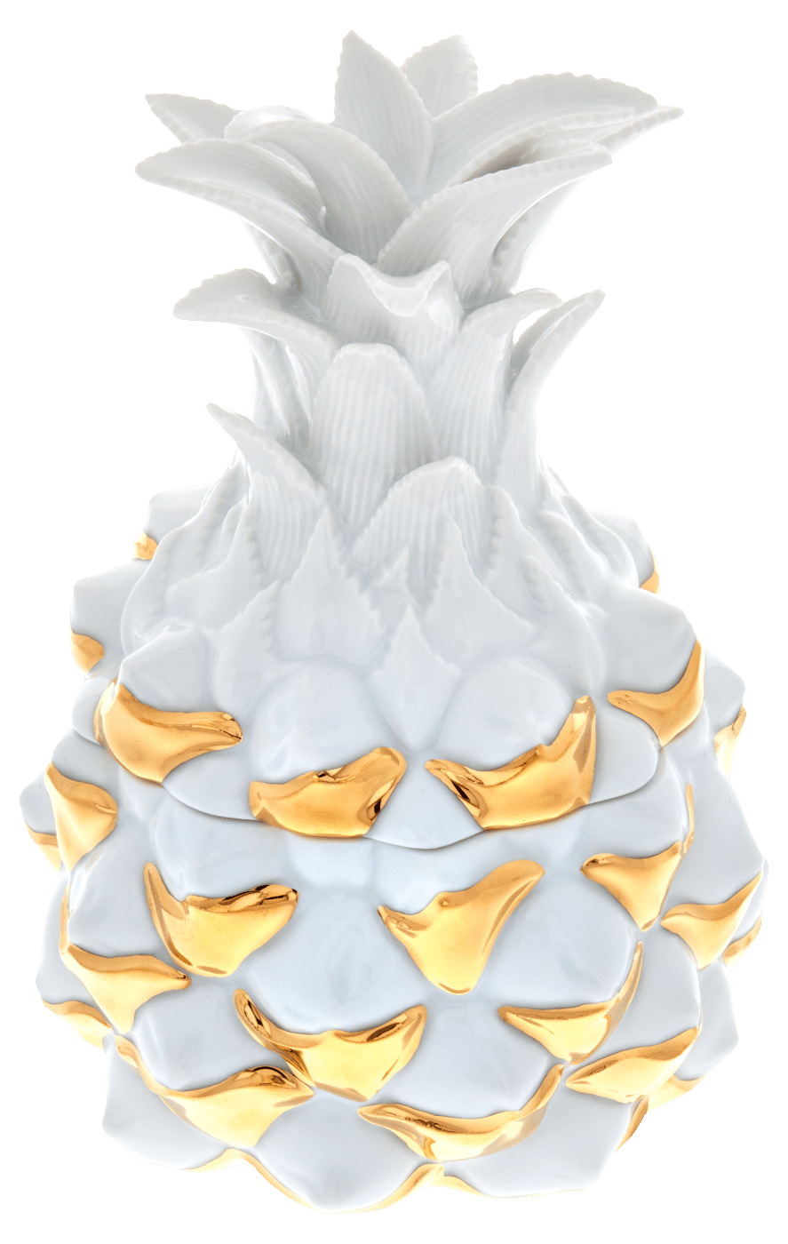 Dose, Glanzgold, H 15 cm | Meissen Dosen Kollektion "Orangerie" 99a433 - 52250 - Meissen Weimar