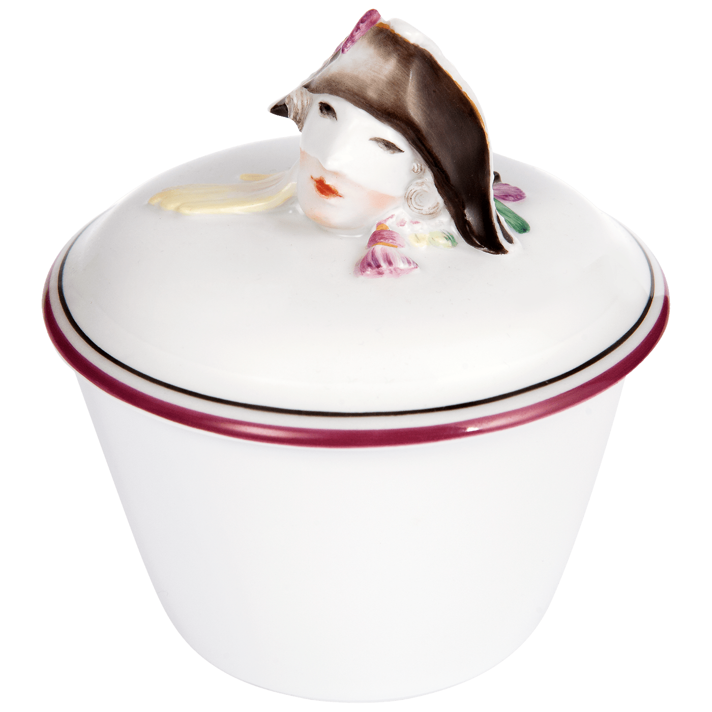 Dose Harlekinkopf, limitiert, H 10,5 cm | Meissen Limitierte Meisterwerke 90a574 - 52115 - Meissen Weimar
