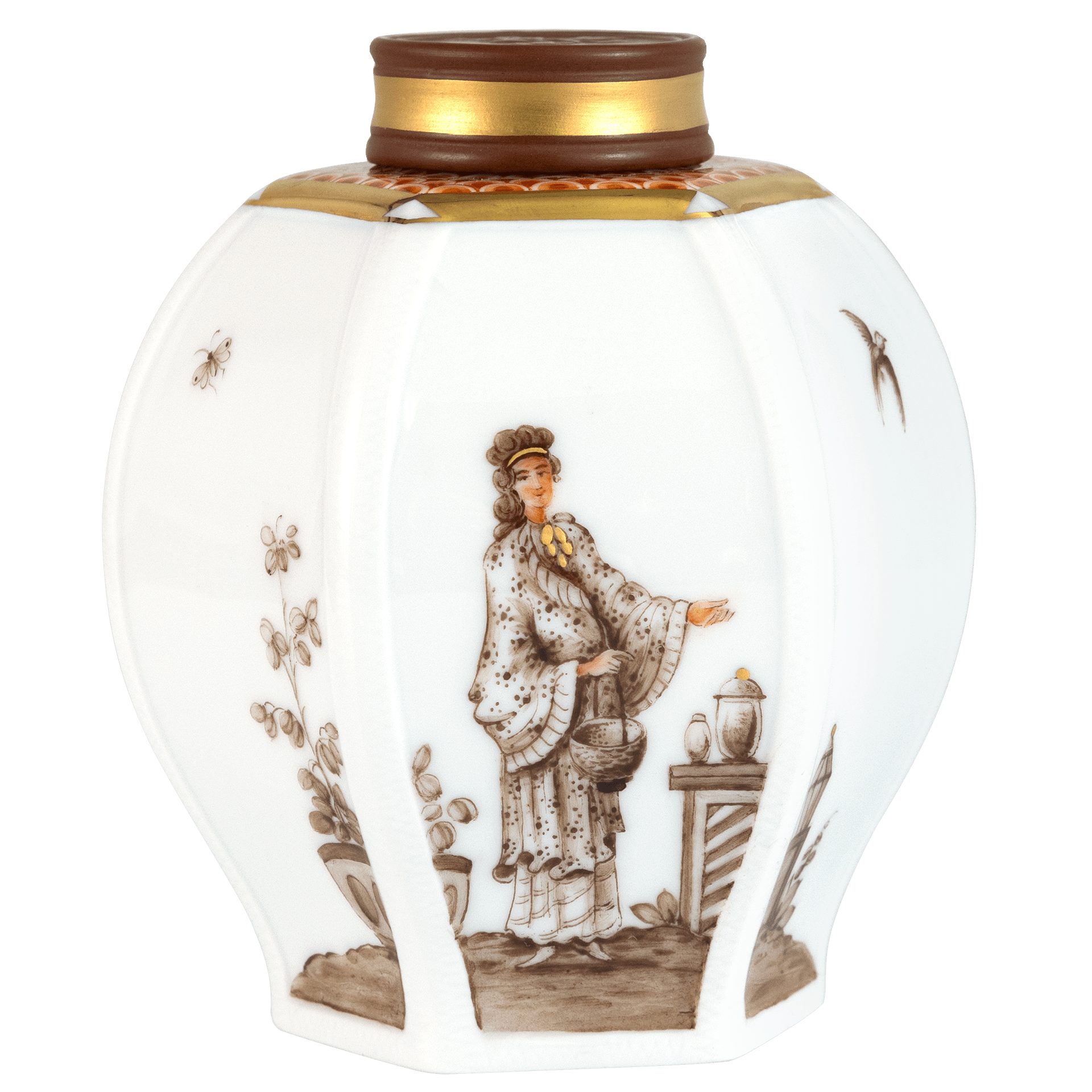 Dose "Höroldtsche Chinoiserien", Lim. 25, H 10,5 cm | Meissen Limited Edition 28A874-52B01 - Meissen Weimar