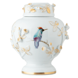 Dose "Kolibris im Blütenstrauch", Lim. 50, H 13,5 cm | Meissen Limited Edition