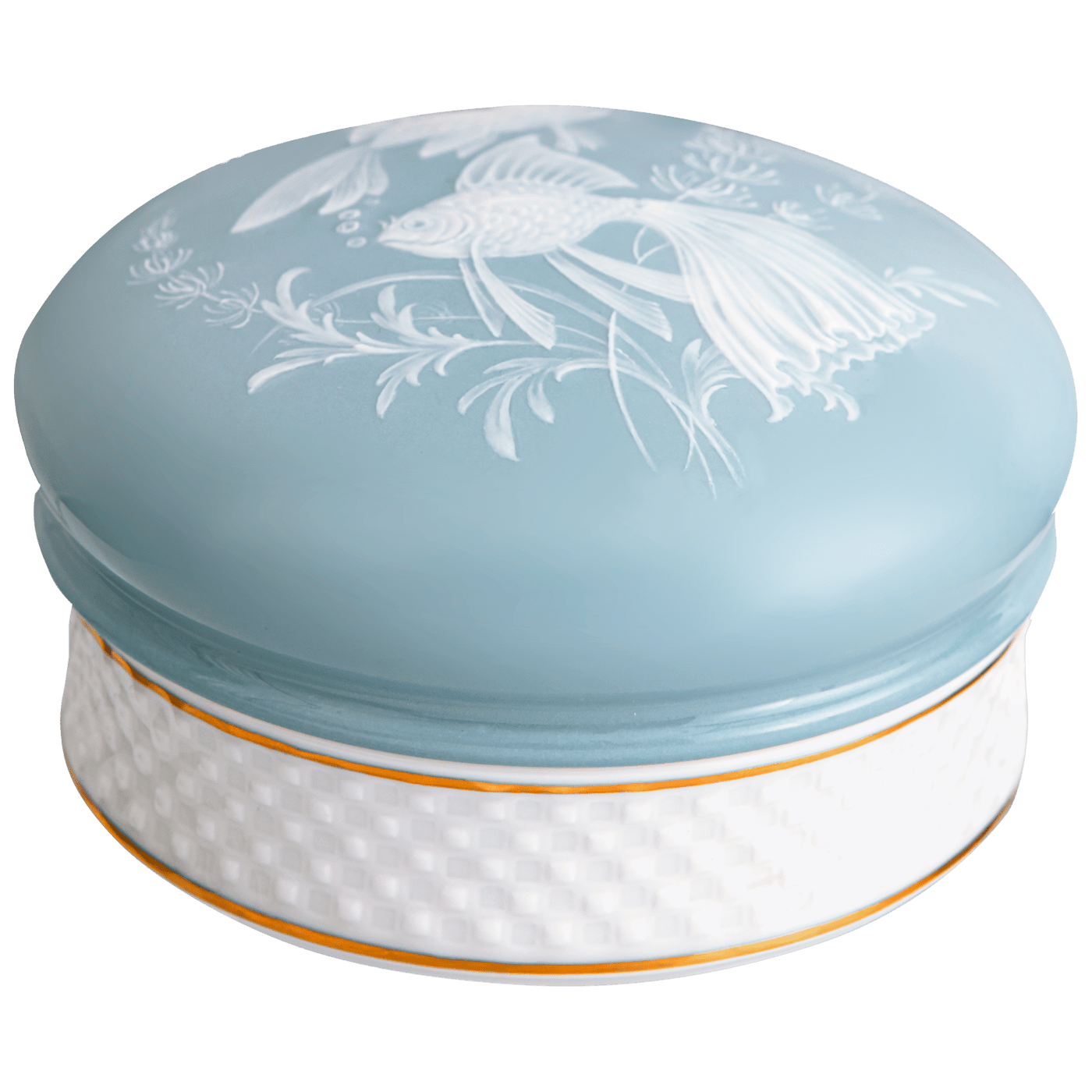 Dose Pâte - sur - Pâte, Blau - Weiß, H 5,5 cm | Meissen Fine Dining 892974 - 59009 - Meissen Weimar