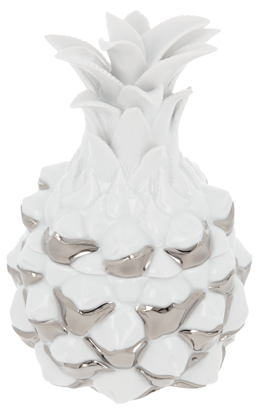 Dose, Platin, H 15 cm | Meissen Dosen Kollektion "Orangerie" 99a533 - 52250 - Meissen Weimar