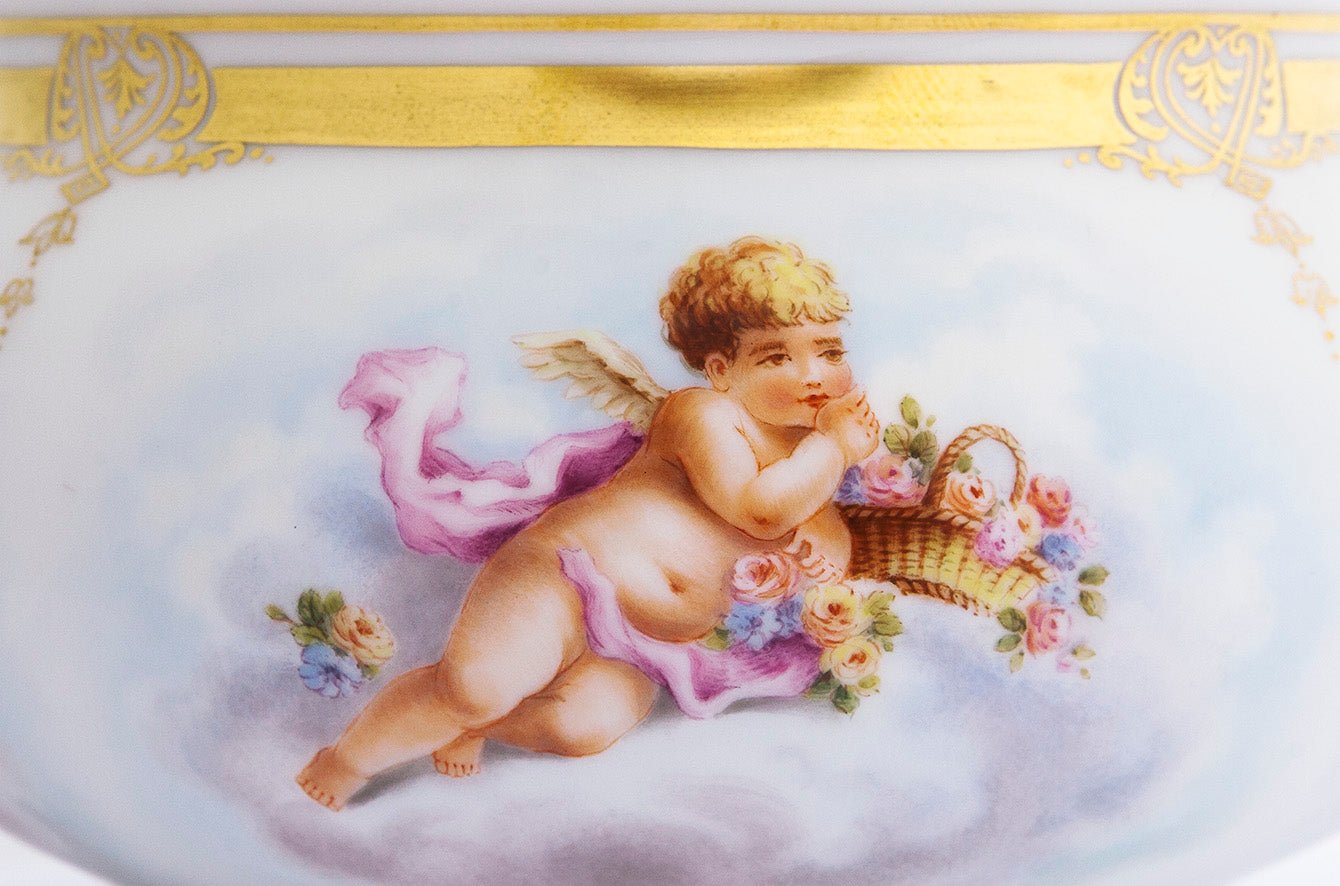 Dose Putto Jahreszeitenengel, limitiert, H 13 cm | Meissen Limitierte Meisterwerke 274984 - 52111 - Meissen Weimar