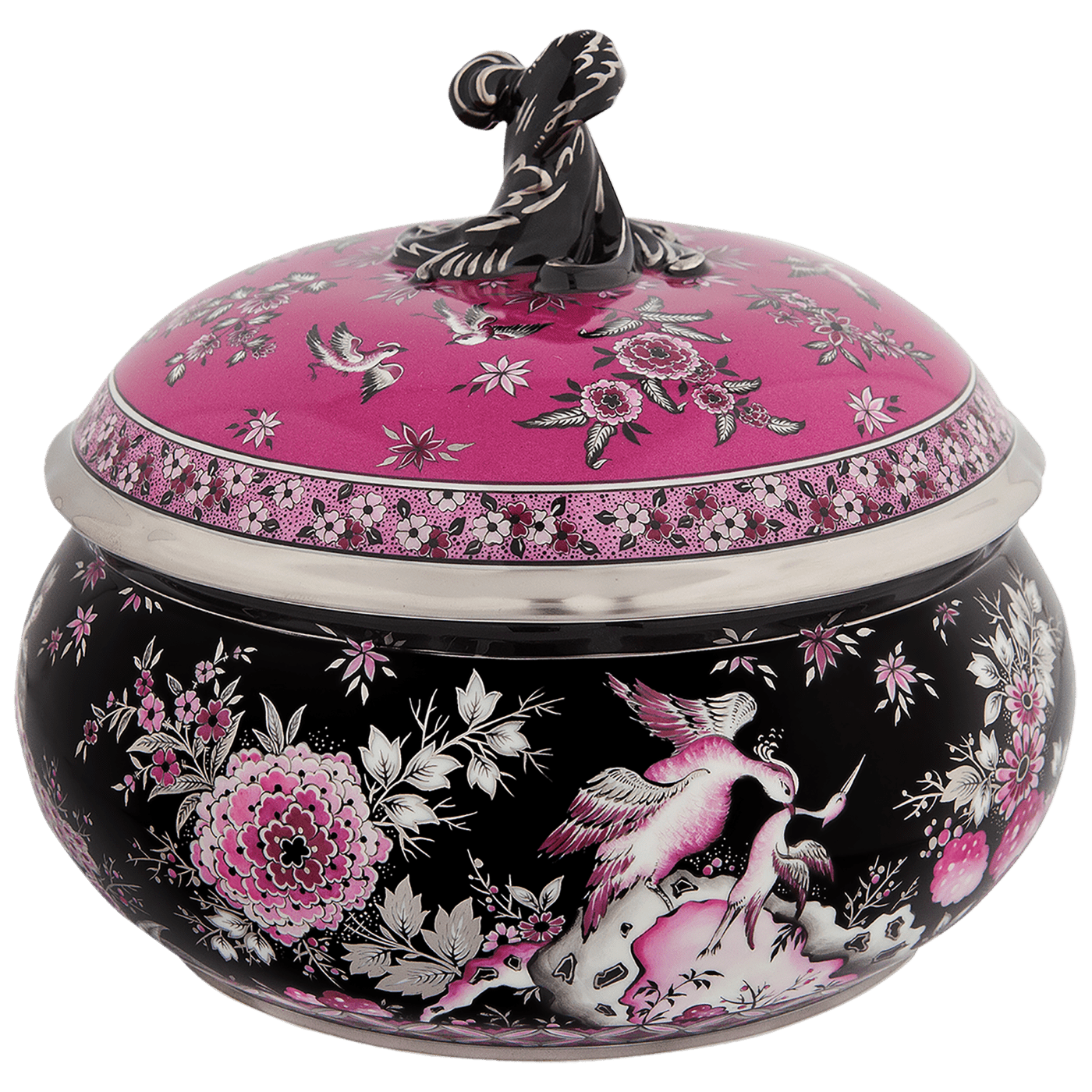 Dose Reiche indische Malerei, H 18 cm | Meissen Neuer Ausschnitt 57a184 - 00087 - Meissen Weimar