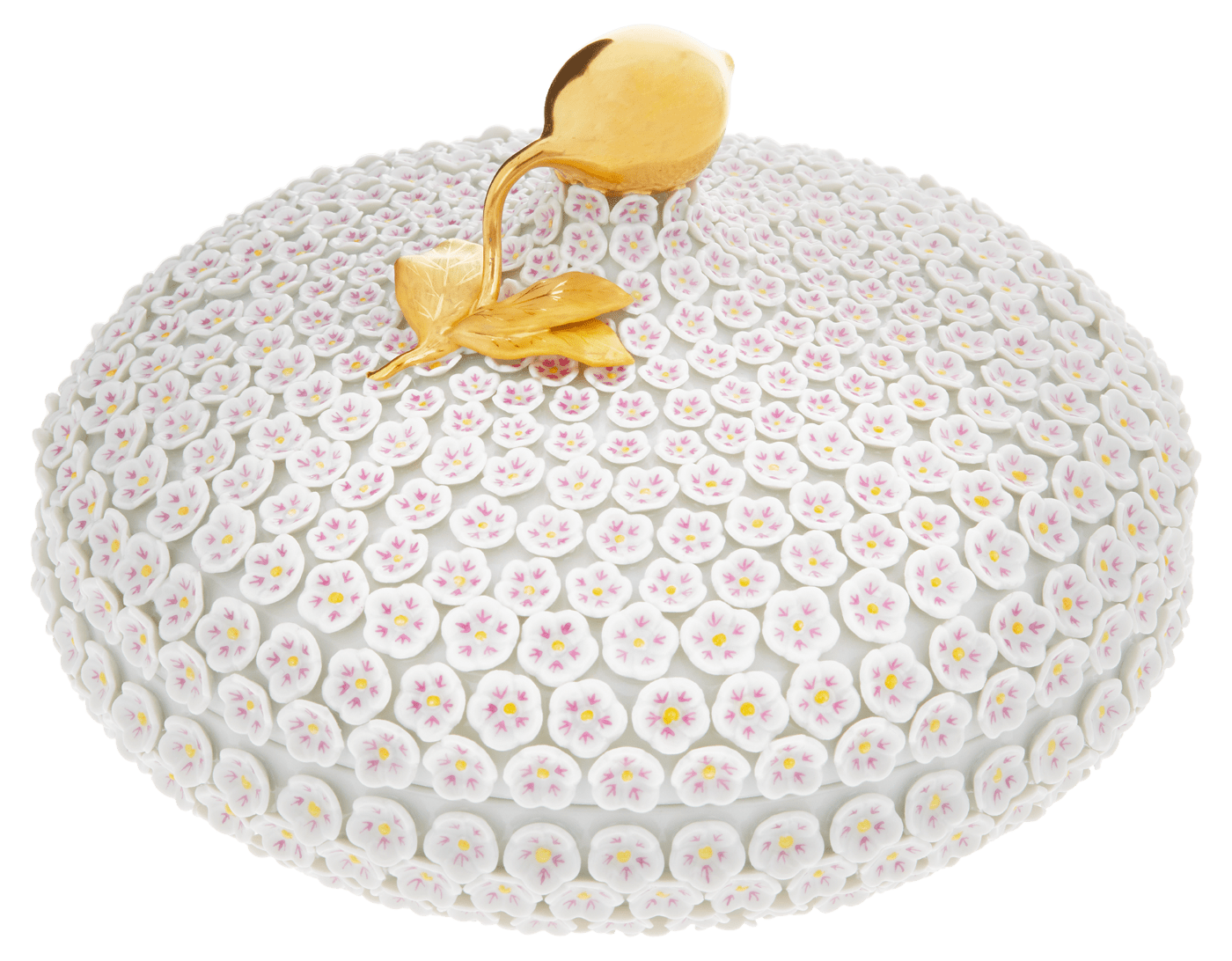 Dose Schneeballblüten, Weiß, H 11,3 cm | Meissen Exklusiv - Kollektion 900380 - 82380 - Meissen Weimar