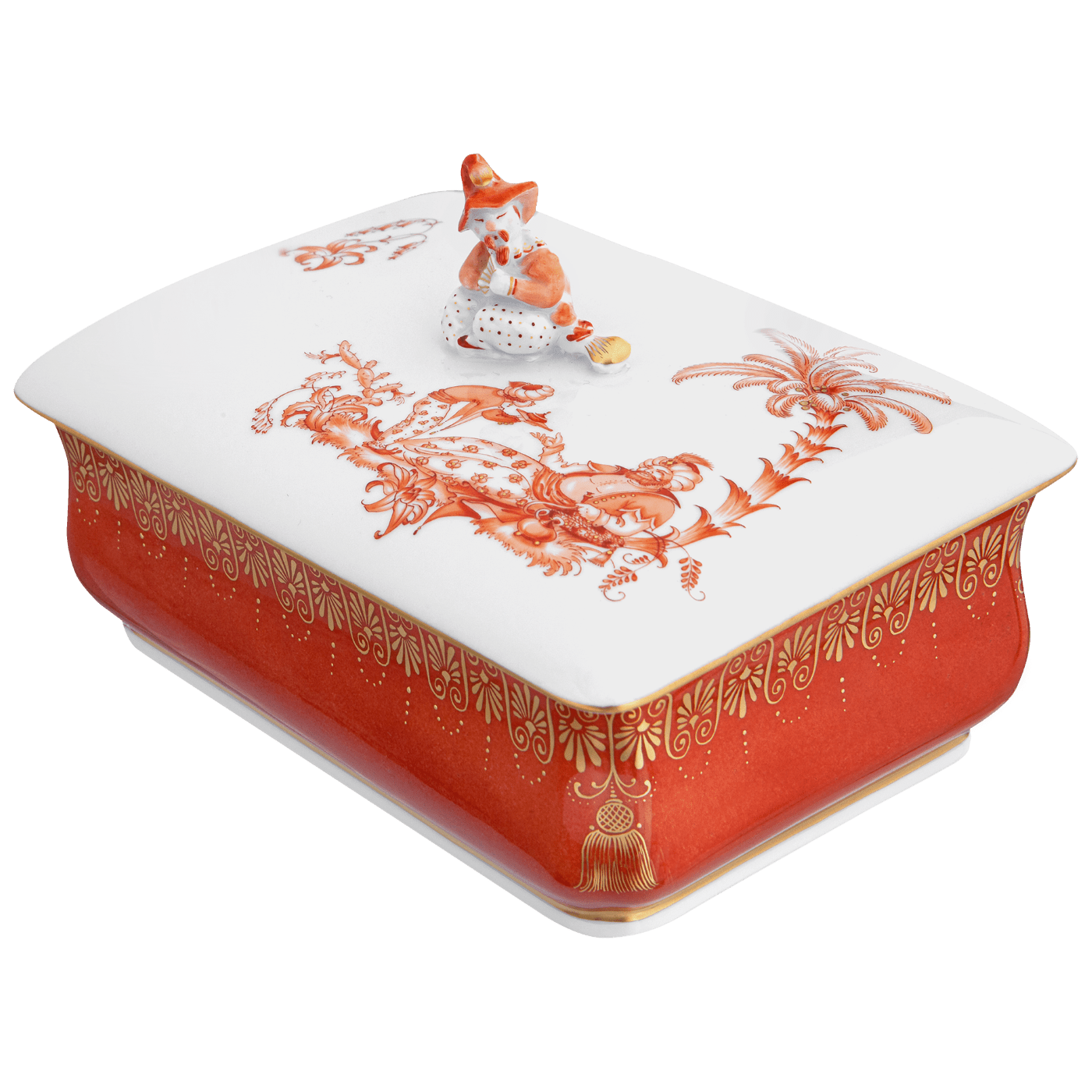 Dose Sitzender Chinese, limitiert, L 15 cm | Meissen Fine Dining 57a174 - 52650 - Meissen Weimar