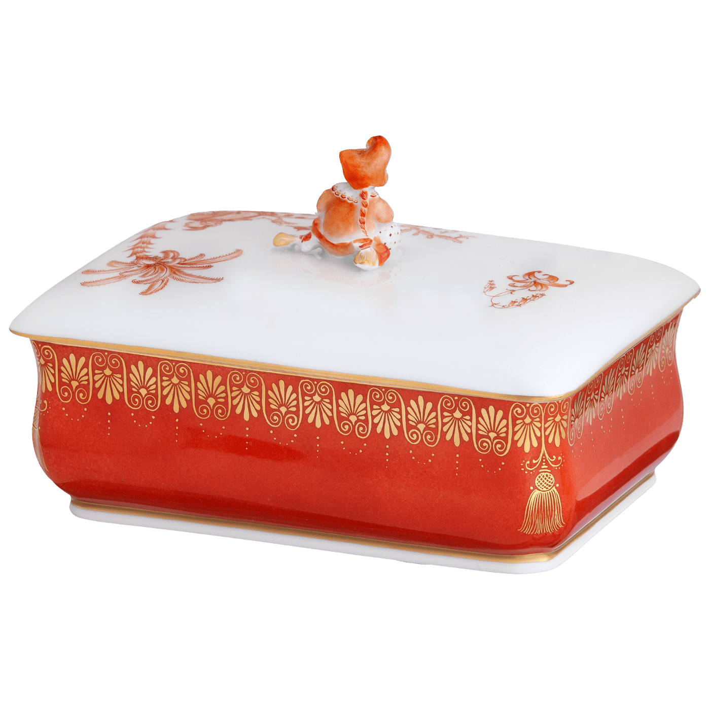 Dose Sitzender Chinese, limitiert, L 15 cm | Meissen Fine Dining 57a174 - 52650 - Meissen Weimar