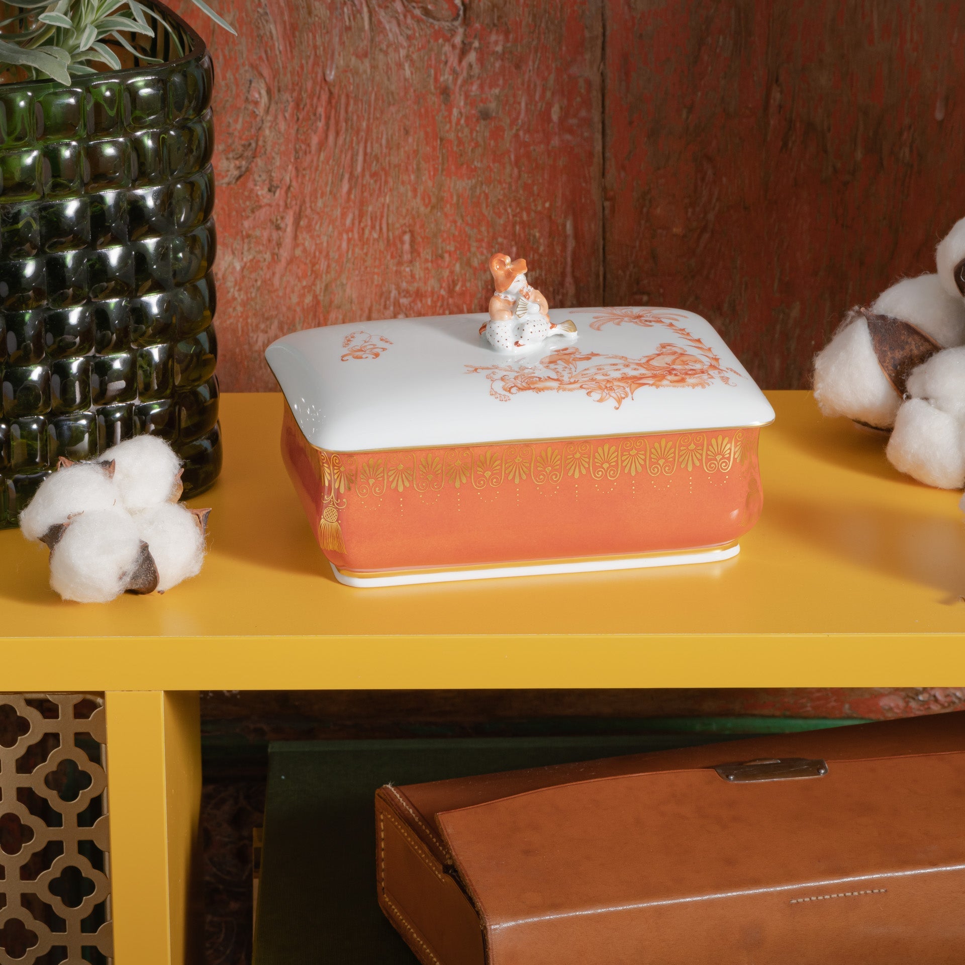 Dose Sitzender Chinese, limitiert, L 15 cm | Meissen Fine Dining 57a174 - 52650 - Meissen Weimar