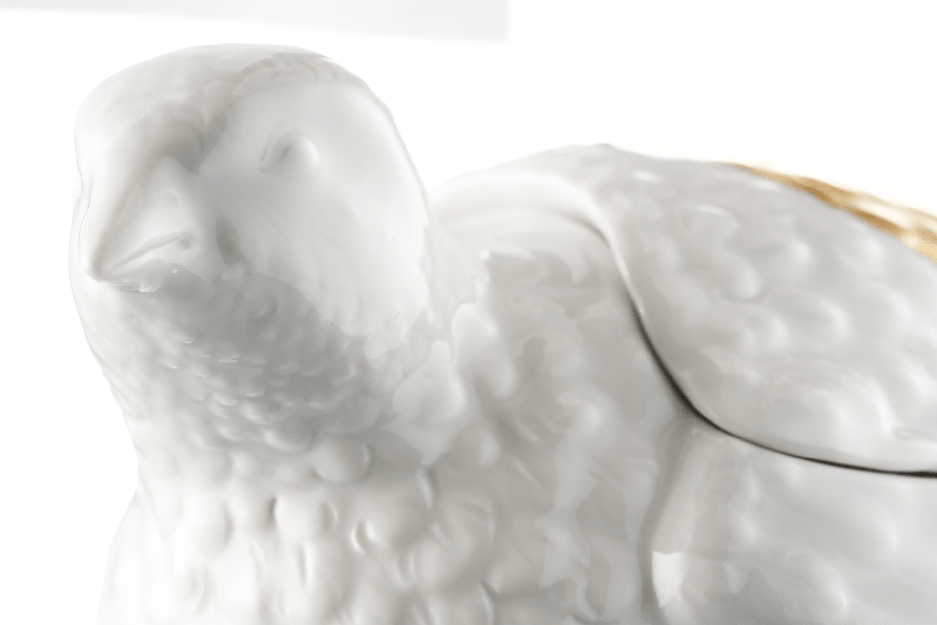 Dose Wachtel Goldpunkte H 10,5 cm | Meissen Atelier - Edition 65o009 - 77102 - Meissen Weimar