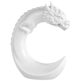 Drache, Weiß, H 12,5 cm | Meissen Figuren Chinesisches Jahrestier