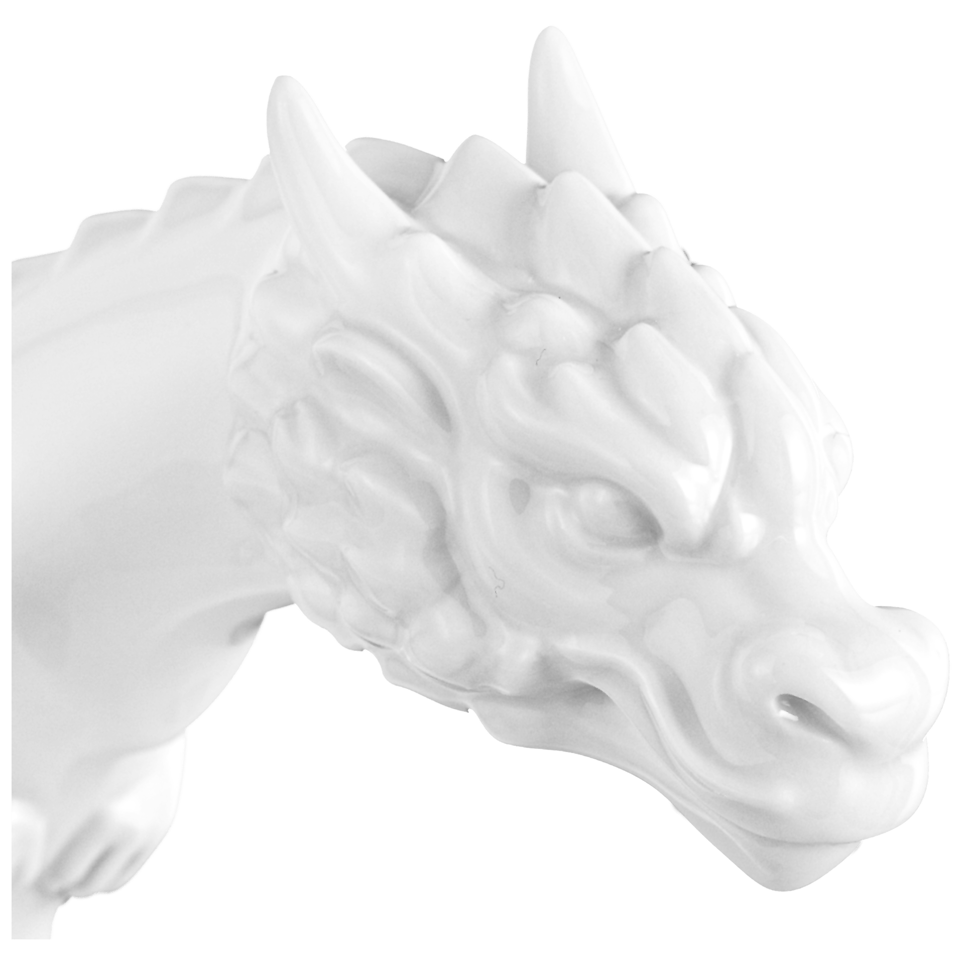 Drache, Weiß, H 12,5 cm | Meissen Figuren Chinesisches Jahrestier 000001 - 83654 - Meissen Weimar