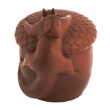 Eichhörnchen "Nutpacker", H 10 cm | Meissen Figuren Böttgersteinzeug