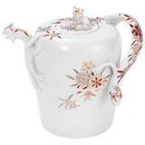 Eidechsenkanne Orientalische Blütenpracht, Rot-Weiß, H 14 cm | Meissen Fine Dining
