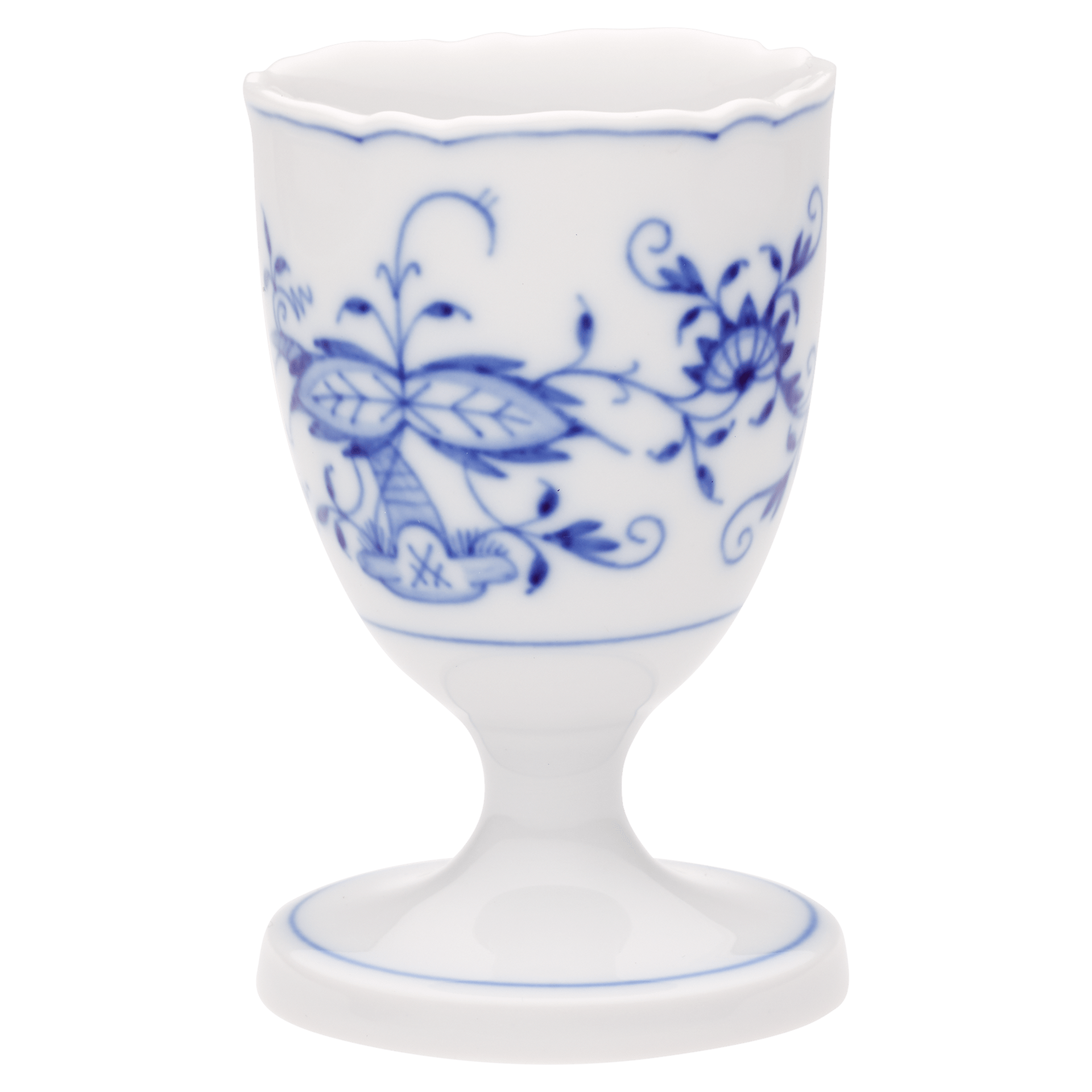 Eierbecher, Zwiebelmuster, kobaltblau, weißer Rand, H 7 cm | Meissen Neuer Ausschnitt 800101 - 00179 - Meissen Weimar