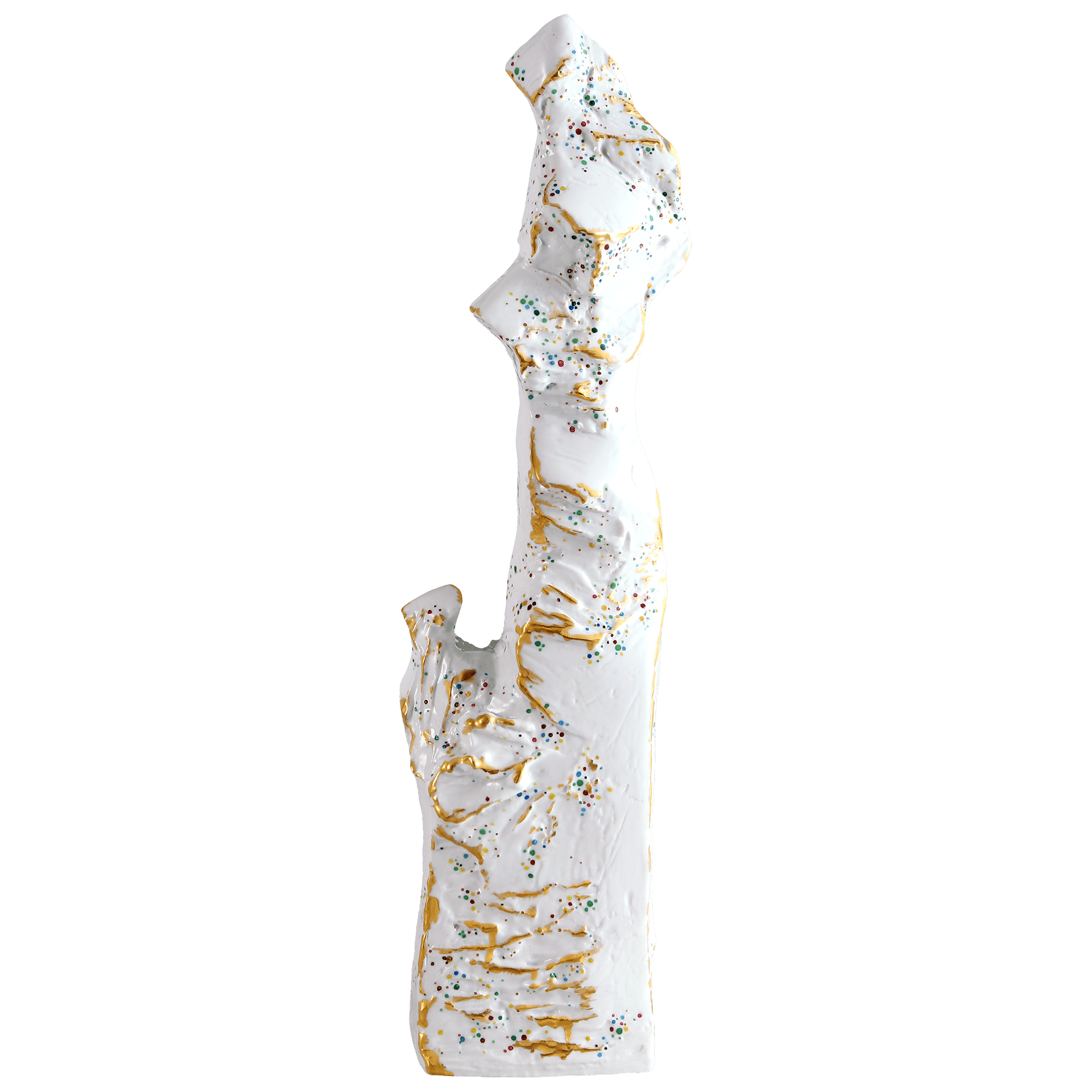 Einzelfigur Abstrakt Confetti, Porzellan, H 34 cm | Meissen Figuren Individuell 930129 - 90307 - Meissen Weimar