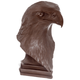 Einzelfigur Adlerkopf, Böttgersteinzeug, H 30 cm | Meissen Böttgersteinzeug