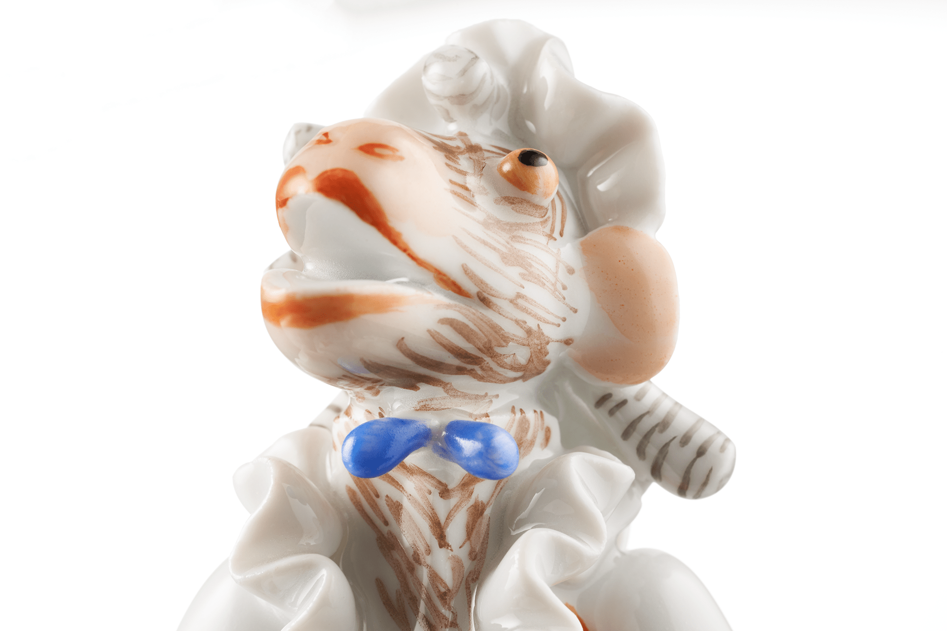 Einzelfigur Affenmusiker Sängerin H 11 cm | Meissen Figuren - Edition Affenkapelle 90a317 - 83321 - Meissen Weimar