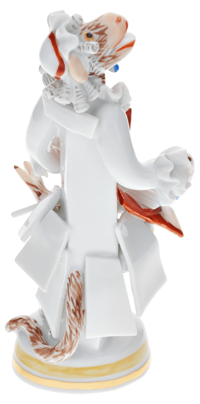 Einzelfigur Affenmusiker Sängerin H 11 cm | Meissen Figuren - Edition Affenkapelle 90a317 - 83321 - Meissen Weimar