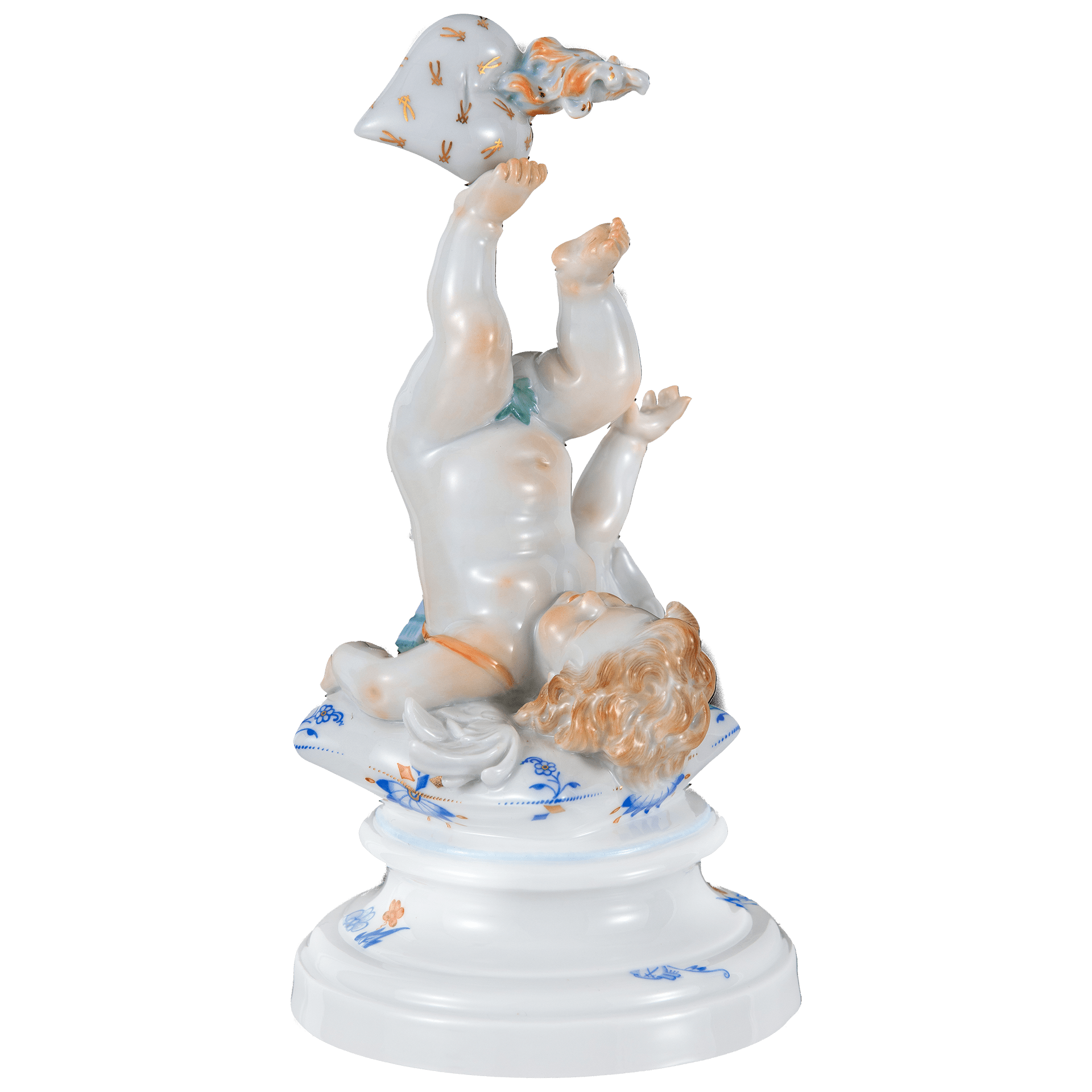 Einzelfigur Amor, Noble Blue, H 17,5 cm | Meissen No. 41 Noble Blue 90a428 - 70691 - Meissen Weimar