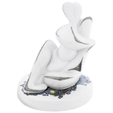 Einzelfigur AmorPH, bunt und platin staffiert, H 11,5 cm | Meissen Figuren Individuell