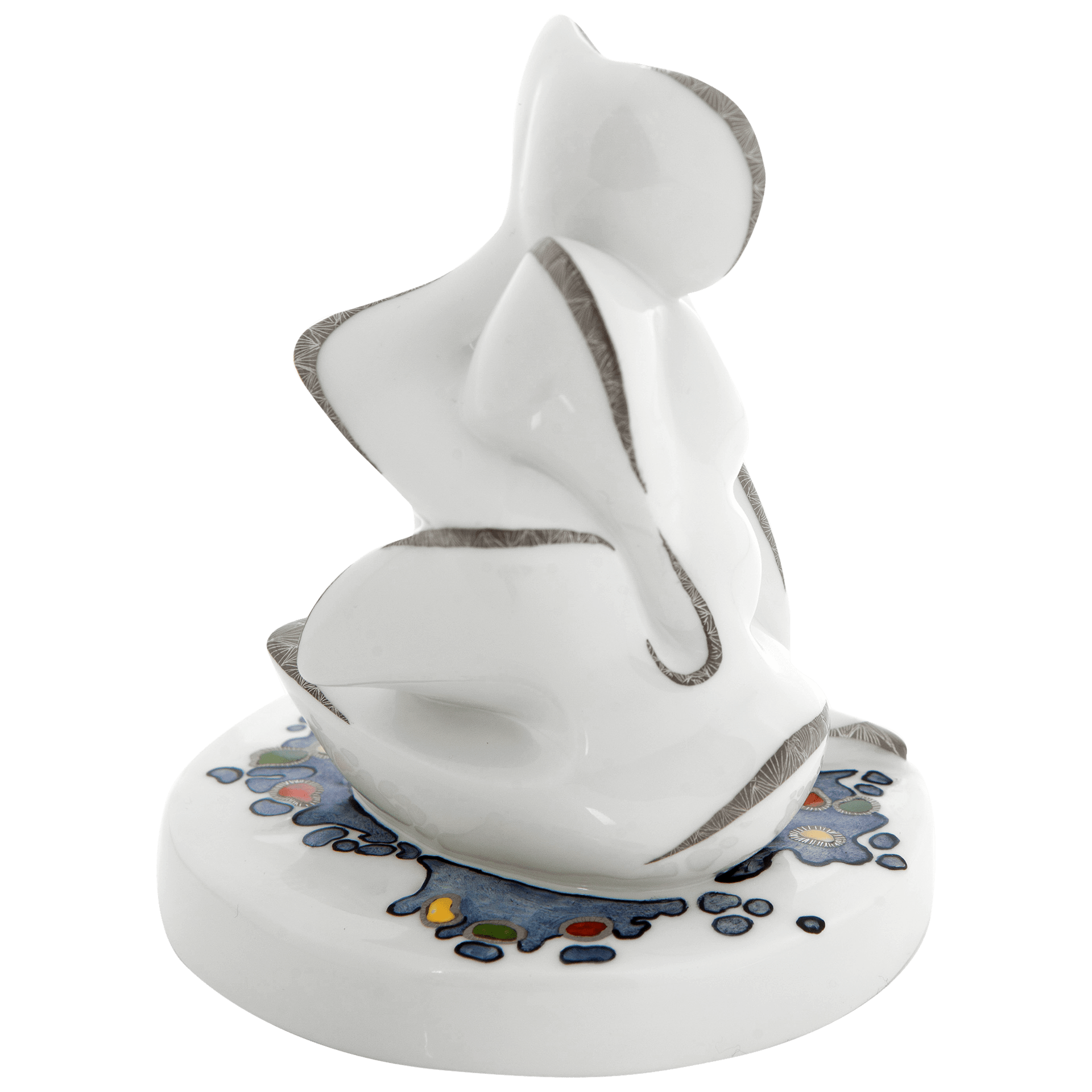 Einzelfigur AmorPH, bunt und platin staffiert, H 11,5 cm | Meissen Figuren Individuell 901395 - 73941 - Meissen Weimar
